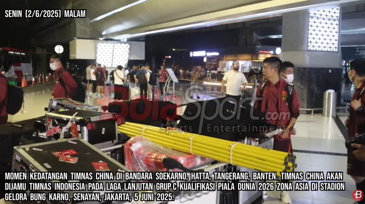 印尼媒體9分鐘跟拍國足抵達視頻，不由感嘆：裝備齊整！