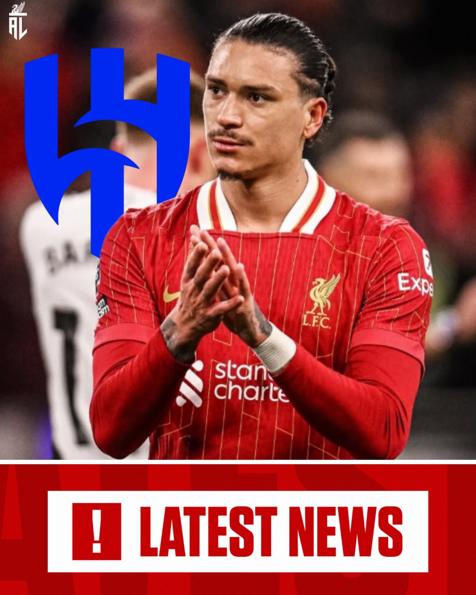 明天關(guān)窗???記者：新月希望緊急簽下努涅斯，他們急缺前鋒