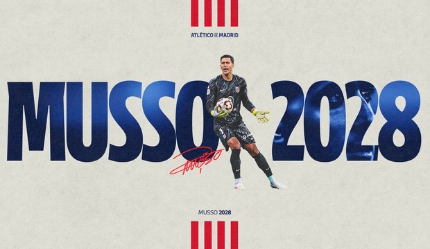 官方：馬競買斷亞特蘭大門將穆索，簽約至2028年