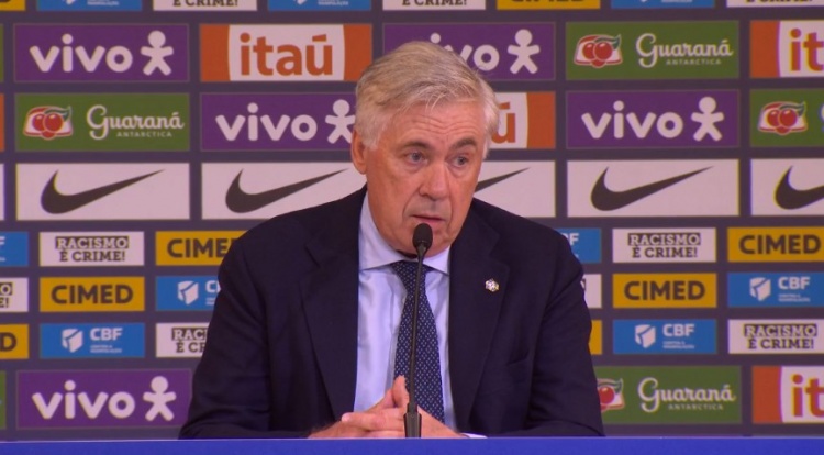 取執(zhí)教巴西首勝！安切洛蒂：不丟球很重要，因為我是意大利人