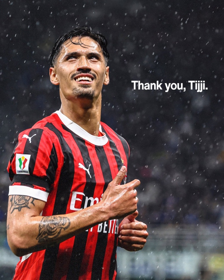 AC米蘭社媒告別賴因德斯：祝愿你職業(yè)生涯下一個階段一切順利??