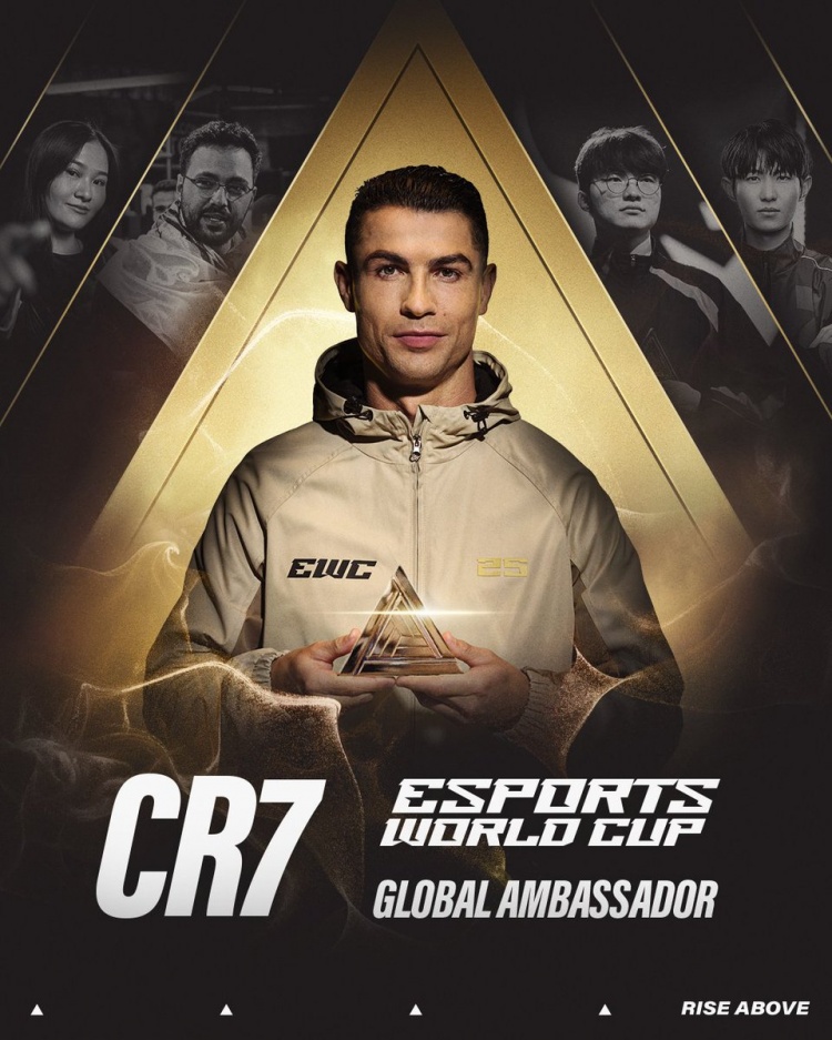 C羅社媒曬海報(bào)：很榮幸成為電子競(jìng)技世界杯全球大使
