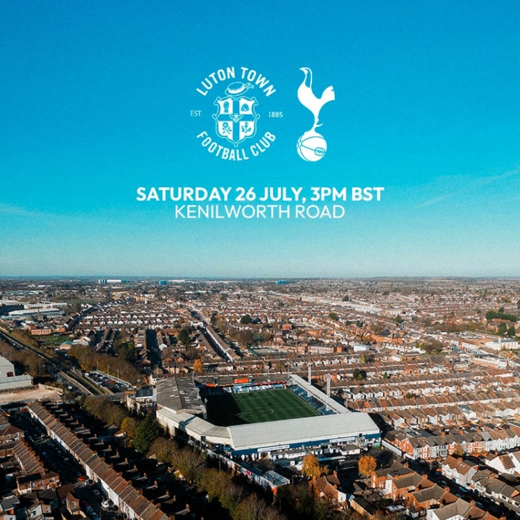 官方：熱刺將在季前賽中對陣盧頓，比賽時(shí)間7月26日周六晚10點(diǎn)