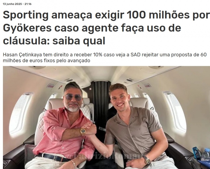 ??對抗經(jīng)紀人觸發(fā)10%傭金條款！葡體威脅索要約克雷斯1億解約金