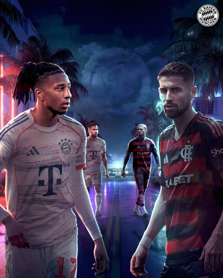 世俱杯1/8決賽！拜仁發(fā)布對(duì)陣弗拉門戈海報(bào)：淘汰賽時(shí)間到??