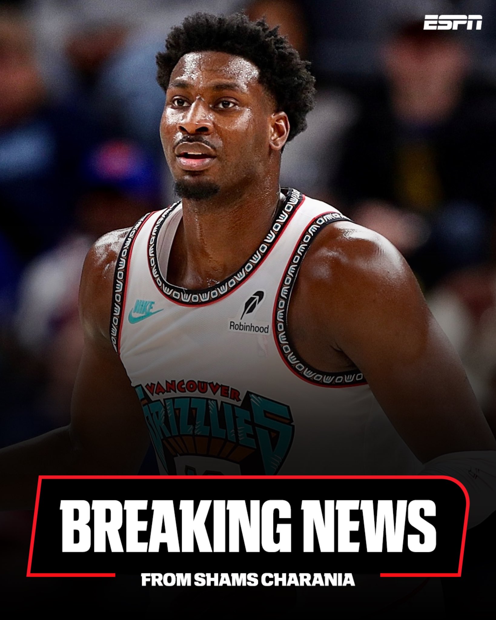 頂薪合同??Shams：小賈倫-杰克遜5年2.4億重簽提前續(xù)約灰熊