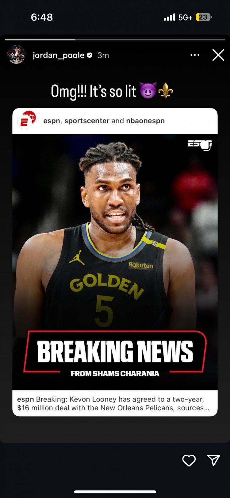 重聚！普爾社媒歡迎老隊友盧尼：天吶！這太炸了????