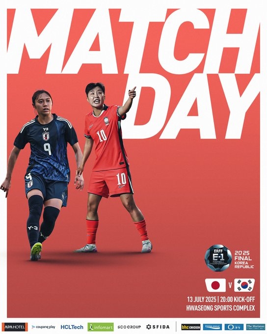 日本志在三連冠！東亞杯-日本女足vs韓國(guó)女足首發(fā)出爐