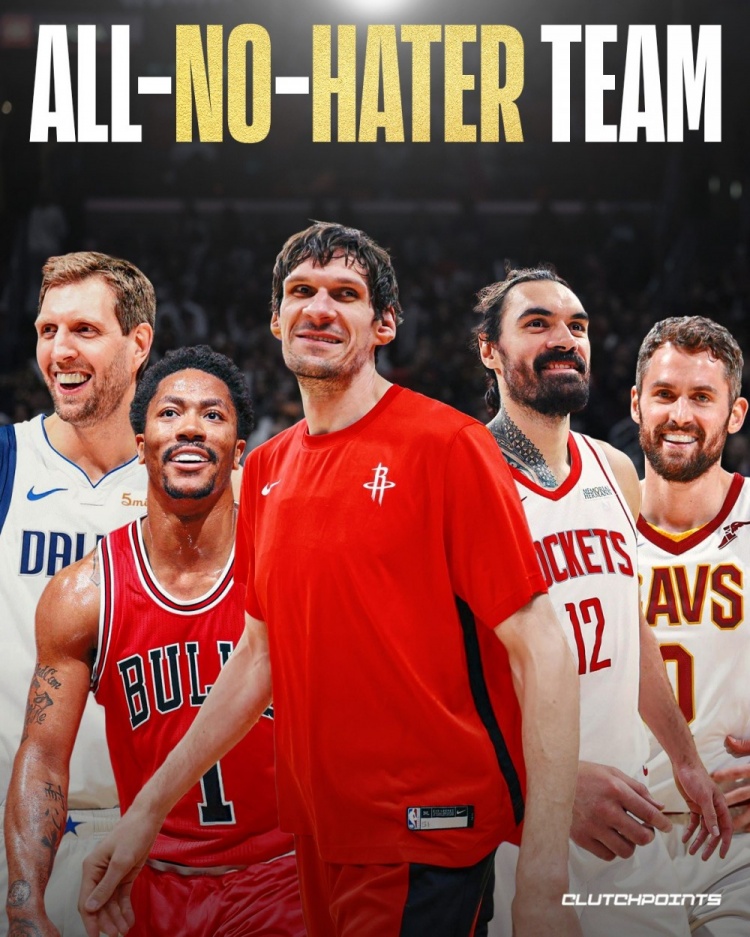 同意否？美媒曬零黑粉陣容：諾維茨基、羅斯、博班、亞當(dāng)斯、樂(lè)福