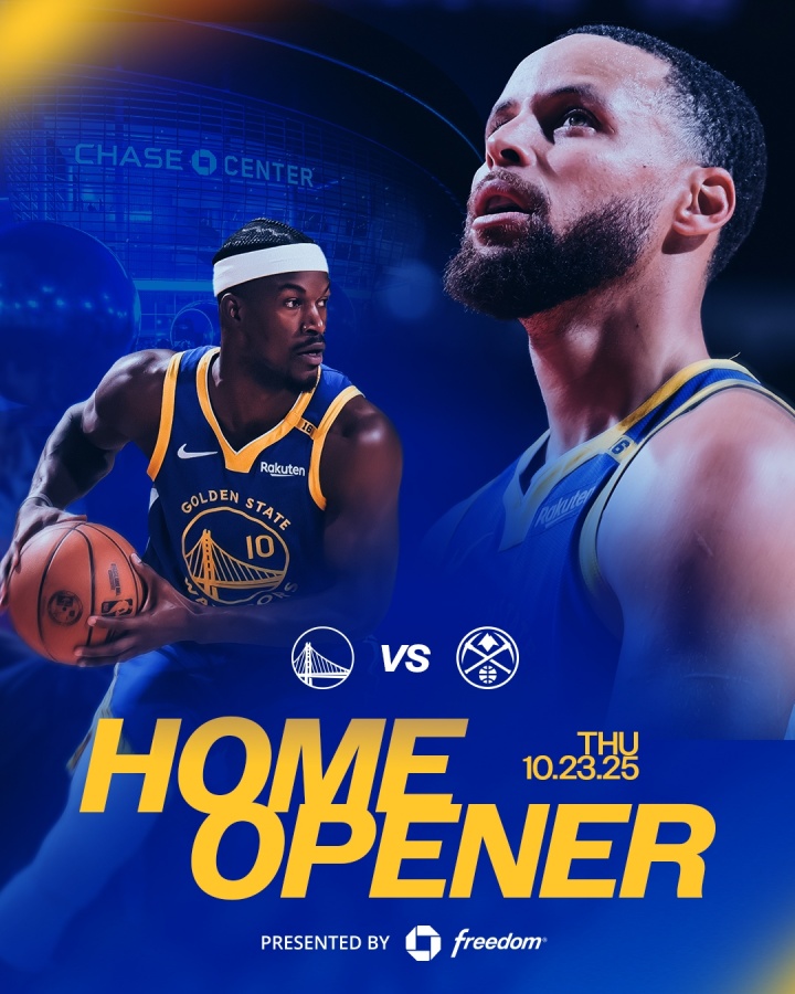 連戰(zhàn)湖人掘金！勇士隊(duì)主場(chǎng)揭幕戰(zhàn)：10月24日迎戰(zhàn)掘金隊(duì)