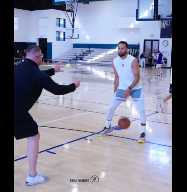 一起看庫里花式高級訓練！這對專注力的要求簡直逆天