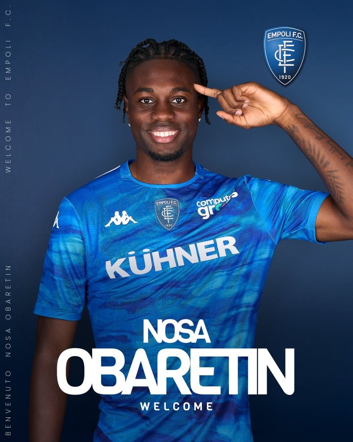 官方：那不勒斯中衛(wèi)奧巴瑞汀租借加盟意乙恩波利