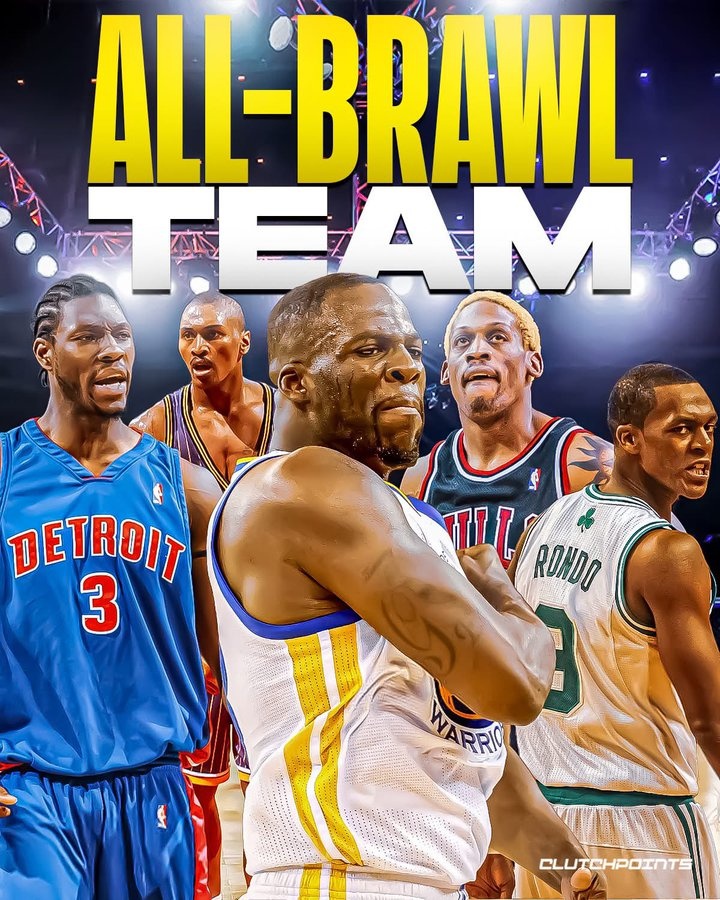 美媒曬NBA最強斗毆陣容 追夢&大本&阿泰&羅德曼&隆多在列