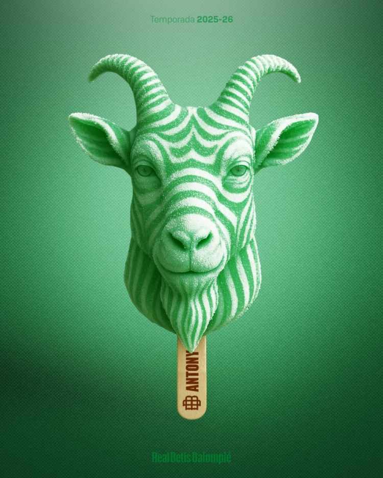 美味！貝蒂斯官方曬山羊雪糕海報(bào)，慶祝簽下安東尼