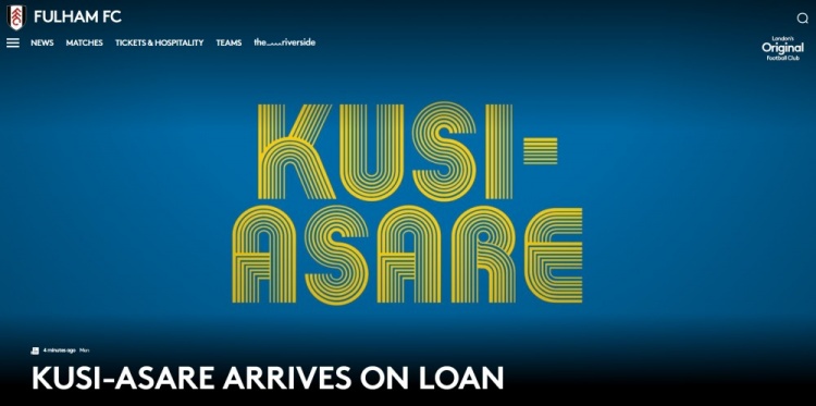 官方：拜仁18歲中鋒阿薩雷租借加盟富勒姆 富勒姆可選擇買(mǎi)斷