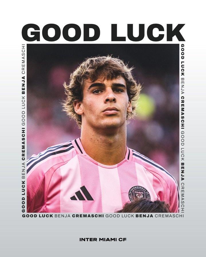 官方：邁阿密國(guó)際中場(chǎng)克雷馬斯基租借至帕爾馬 后者可選擇買斷