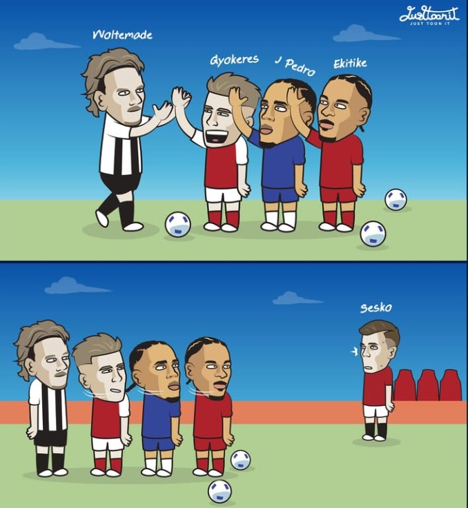 今日趣圖：約克雷斯4場3球水態(tài)盡顯，舍什科5場0球未來可期