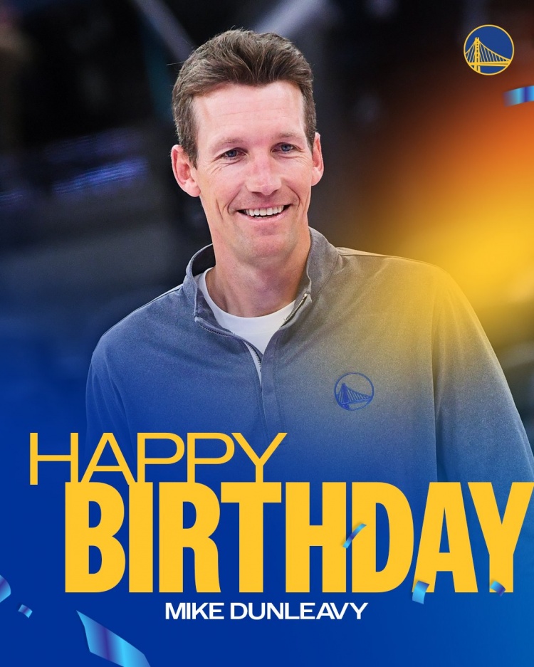 真摯的祝福！勇士官方祝球隊總經(jīng)理鄧利維45歲生日快樂！??