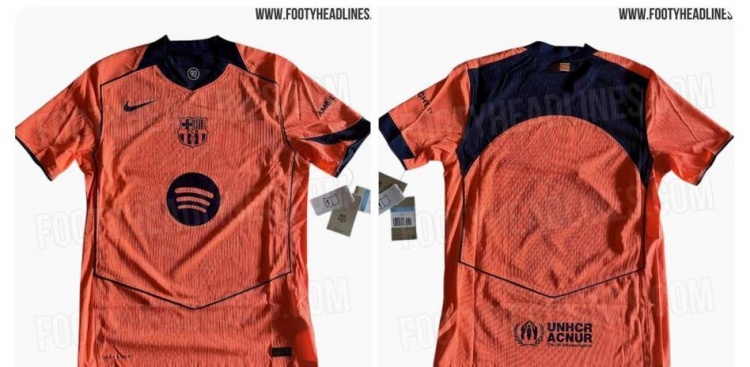 世體：巴薩歐冠對紐卡將首次身著橙色第三客場球衣出戰(zhàn)