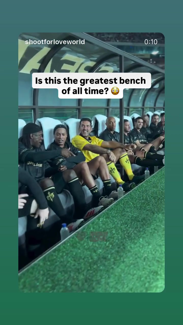 小羅、德羅巴等超豪華傳奇！魯尼轉(zhuǎn)發(fā)視頻：歷史最偉大的替補席？