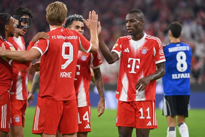 誰(shuí)能防住這條鋒線？拜仁鋒線4人5場(chǎng)狂入18球，總身價(jià)近3.2億歐