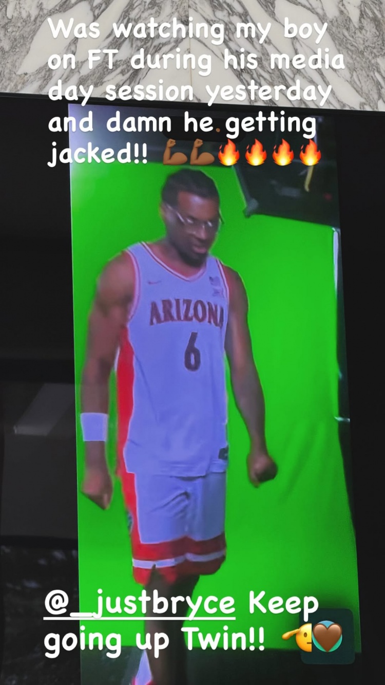 天賦異稟！詹姆斯曬布萊斯增肌照：靠 我兒子現在體格變這么壯了